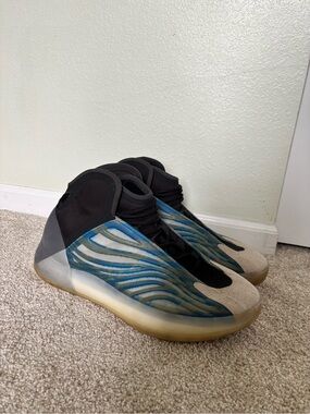 Adidas Yeezy QNTM Basketball Shoes Sneakers Frozen Blue Size 13 Mens